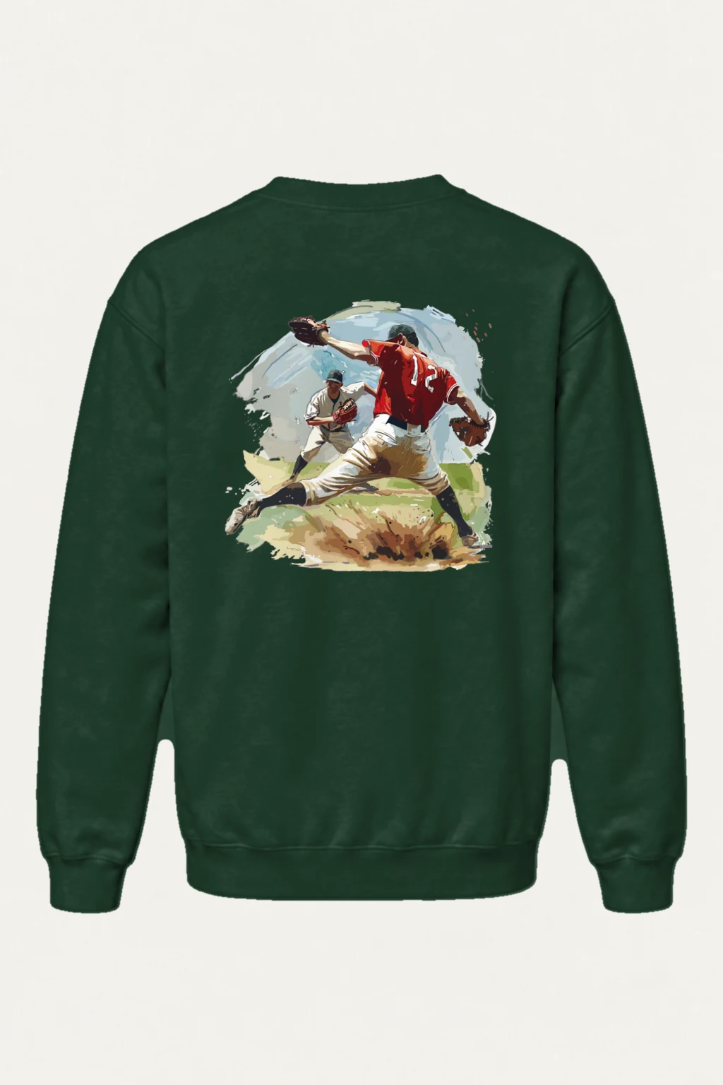 "Pitcher No. 27" Heavy Blend Unisex Crewneck Sweatshirt | Gildan 18000
