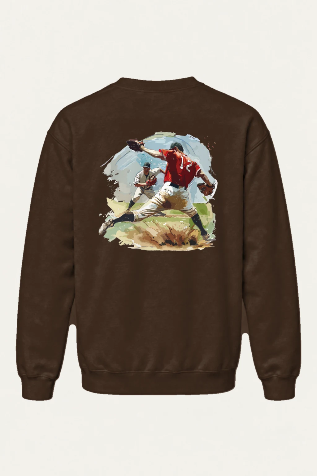 "Pitcher No. 27" Heavy Blend Unisex Crewneck Sweatshirt | Gildan 18000