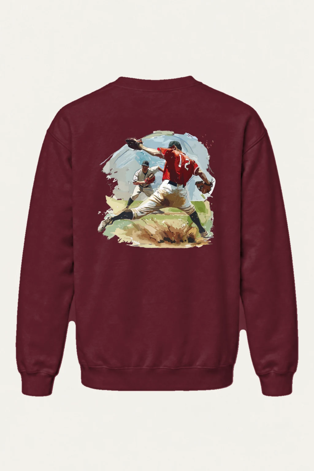 "Pitcher No. 27" Heavy Blend Unisex Crewneck Sweatshirt | Gildan 18000