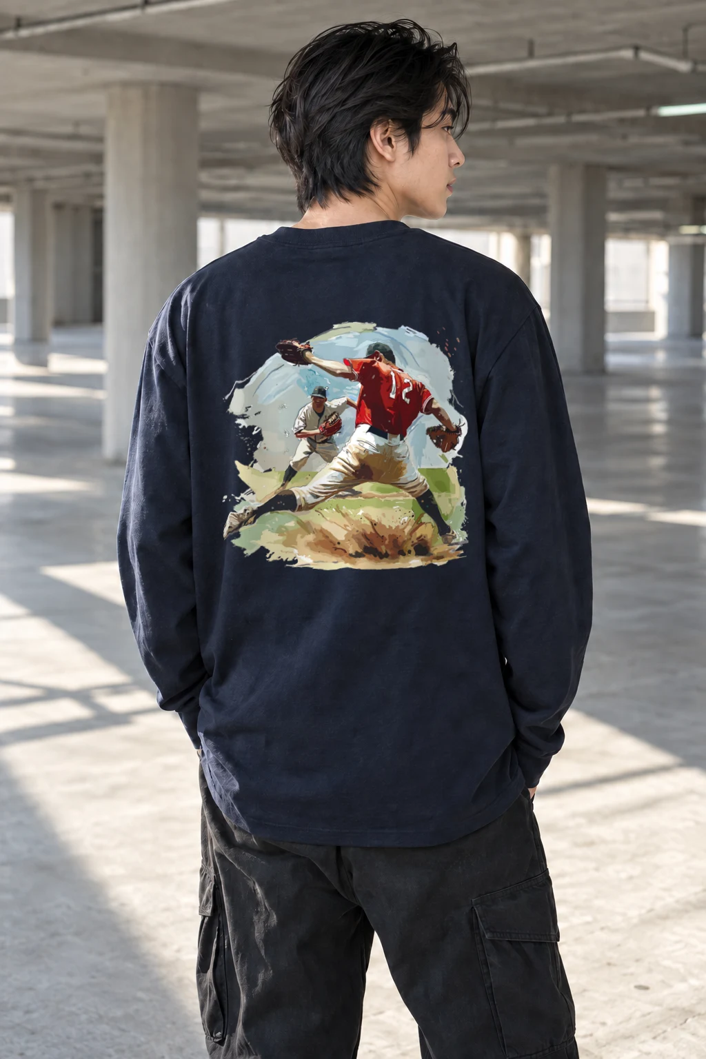 "Pitcher's 27" Unisex Longsleeve T-shirt | Gildan 2400