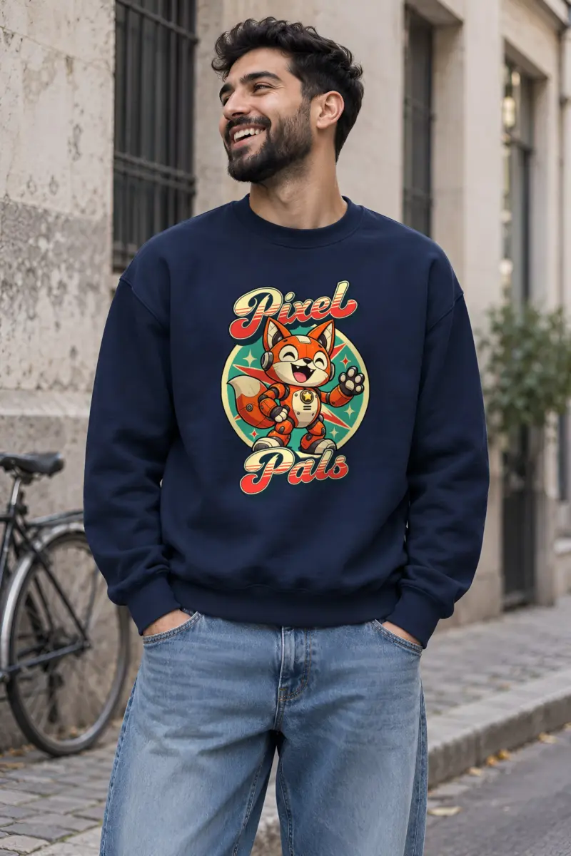 "Pixel Pals" Heavy Blend Unisex Crewneck Sweatshirt