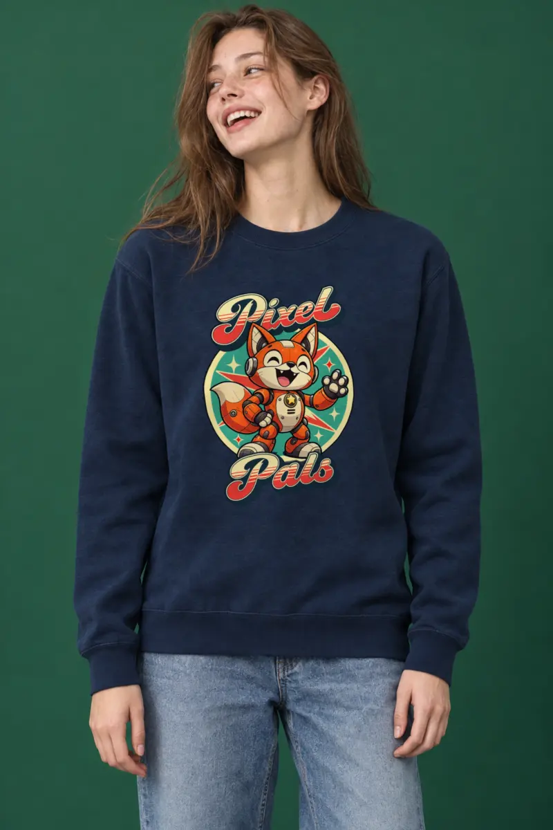 "Pixel Pals" Heavy Blend Unisex Crewneck Sweatshirt