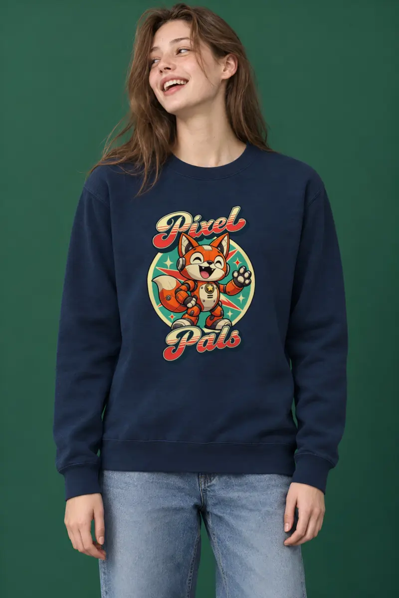 "Pixel Pals" Heavy Blend Unisex Crewneck Sweatshirt