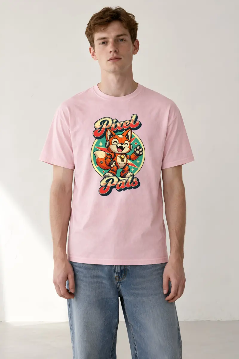 "Pixel Pals" Heavyweight Unisex Crewneck T-shirt
