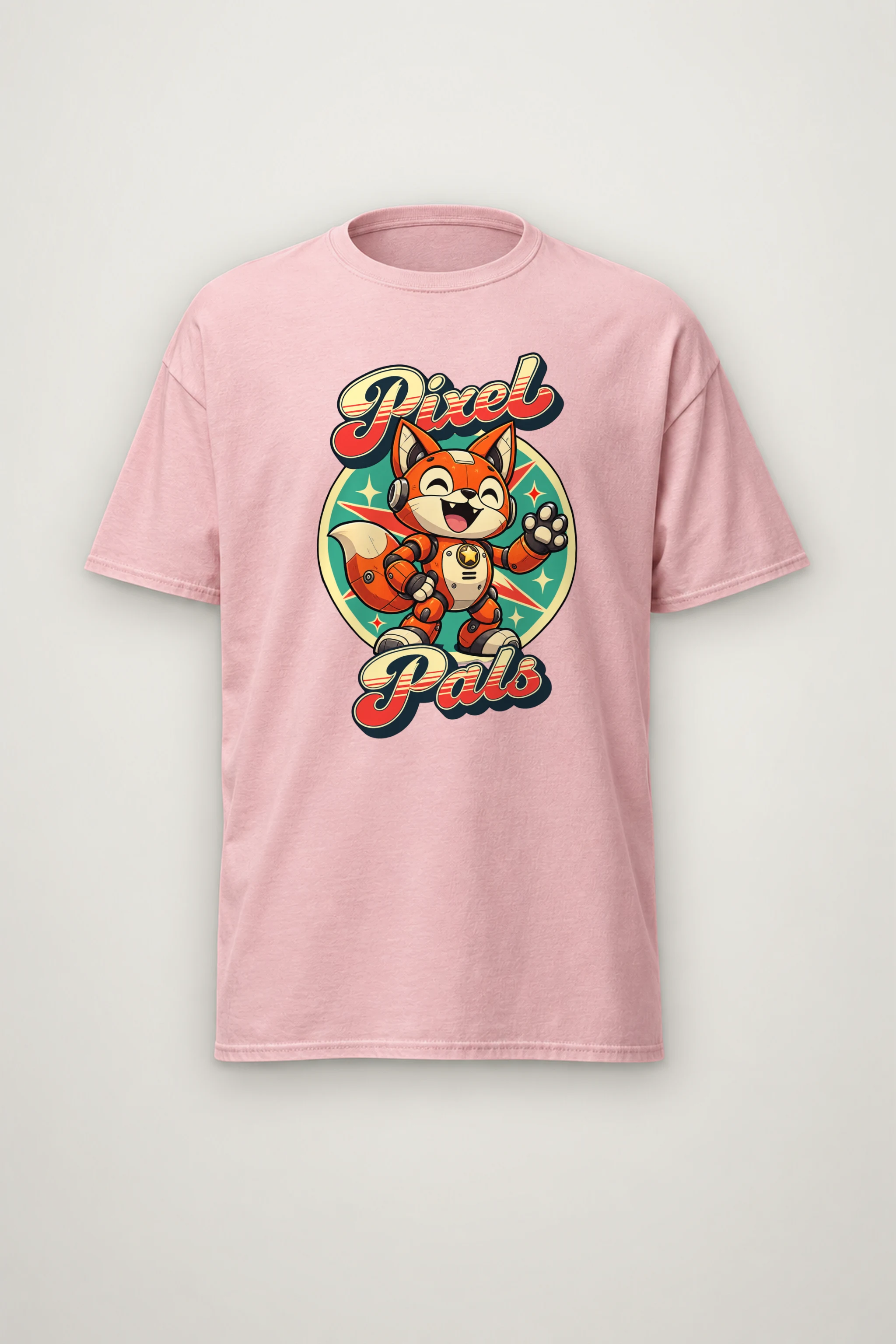 "Pixel Pals" Heavyweight Unisex Crewneck T-shirt
