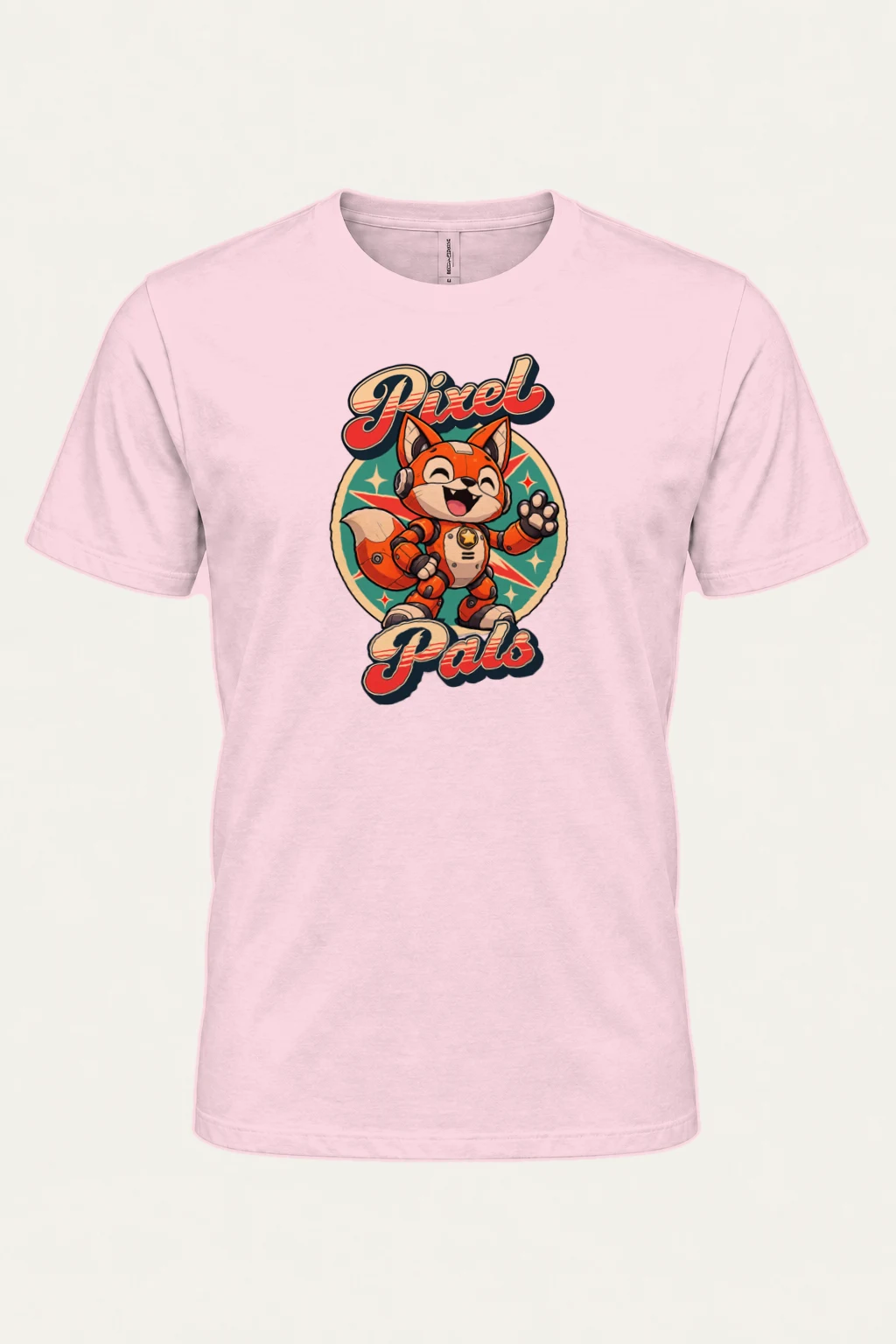 "Pixel Pals" Heavyweight Unisex Crewneck T-shirt | Gildan 5000