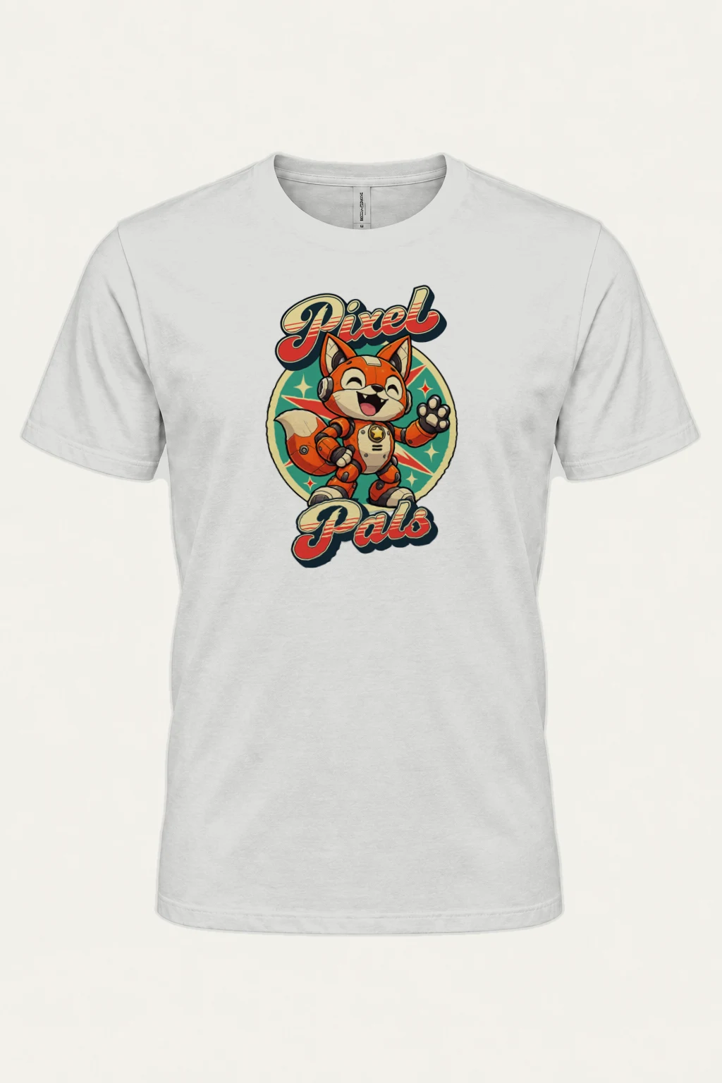 "Pixel Pals" Heavyweight Unisex Crewneck T-shirt | Gildan 5000