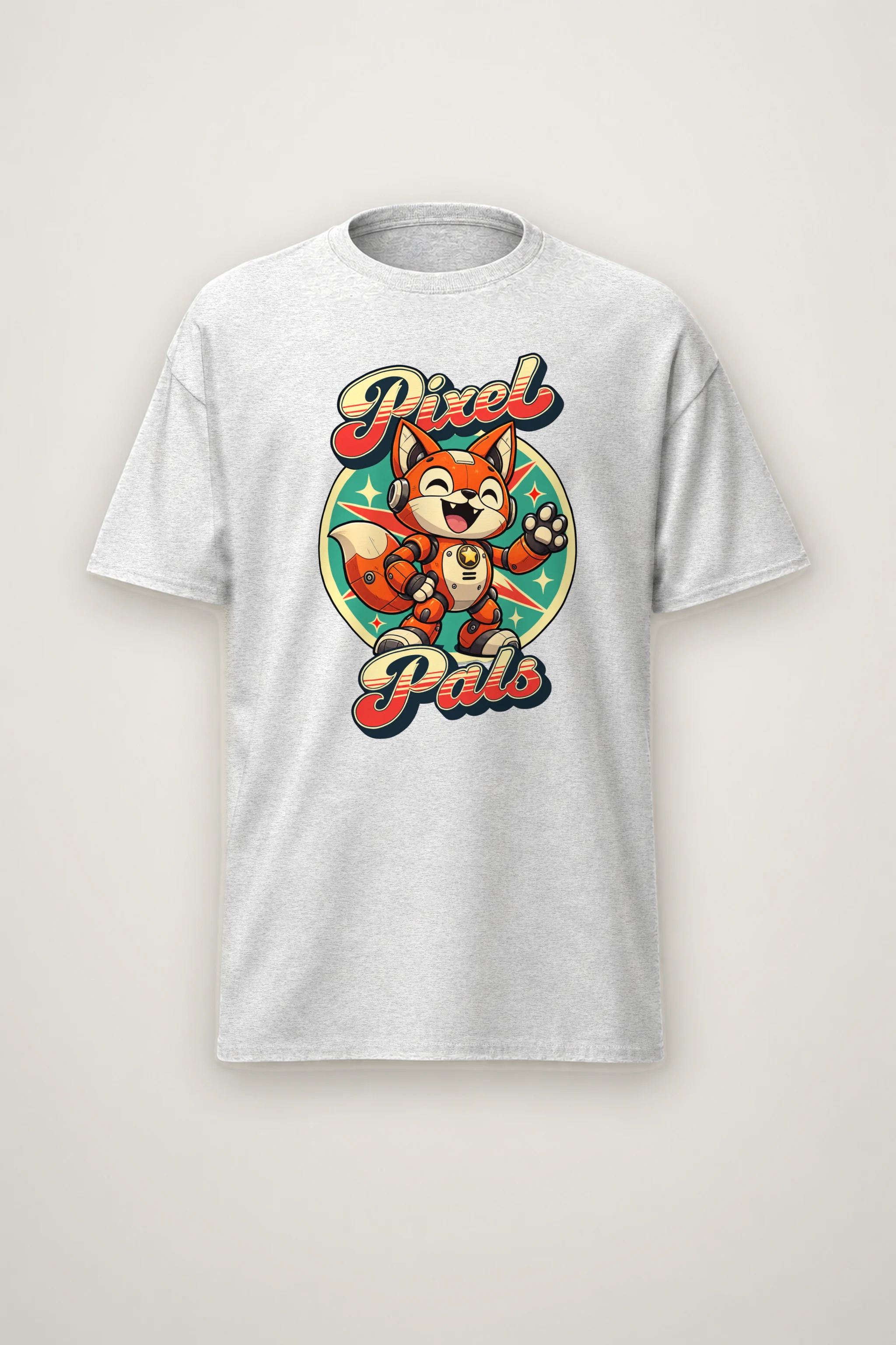 "Pixel Pals" Heavyweight Unisex Crewneck T-shirt
