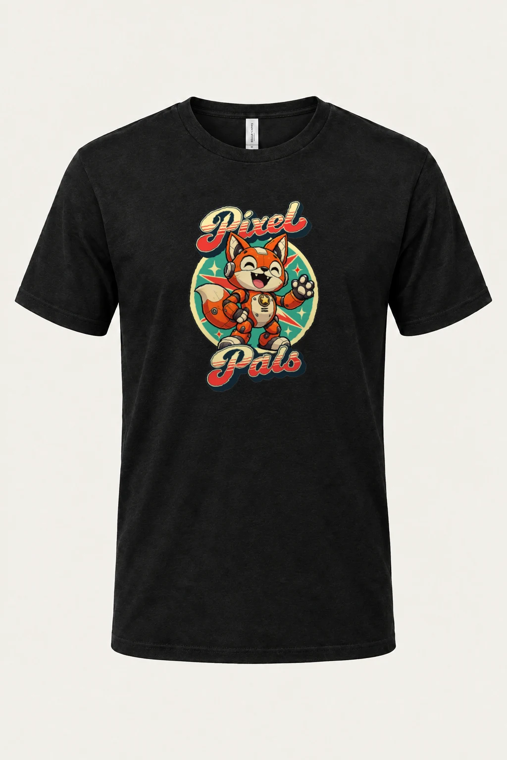 "Pixel Pals" Heavyweight Unisex Crewneck T-shirt | Gildan 5000