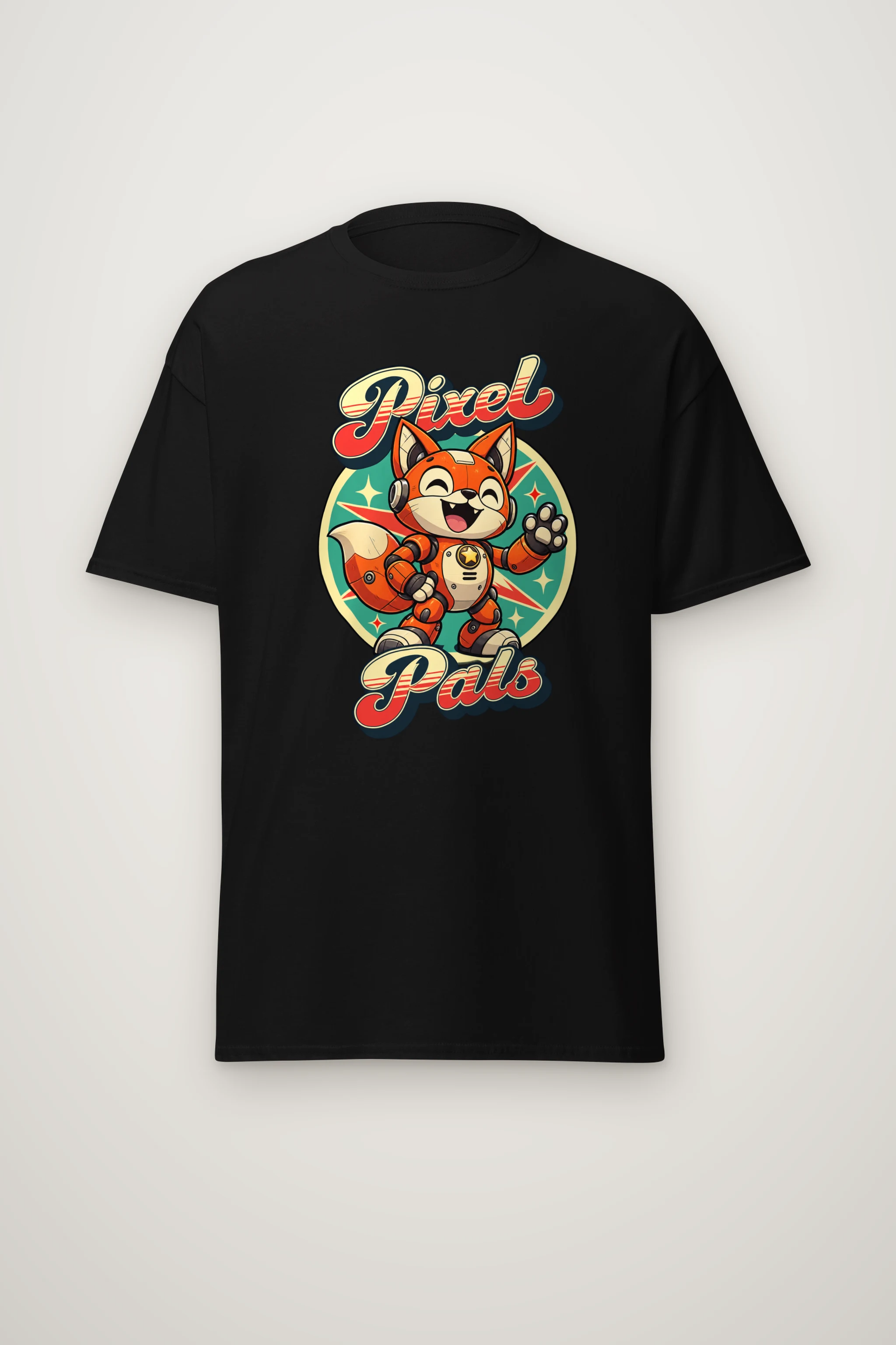 "Pixel Pals" Heavyweight Unisex Crewneck T-shirt