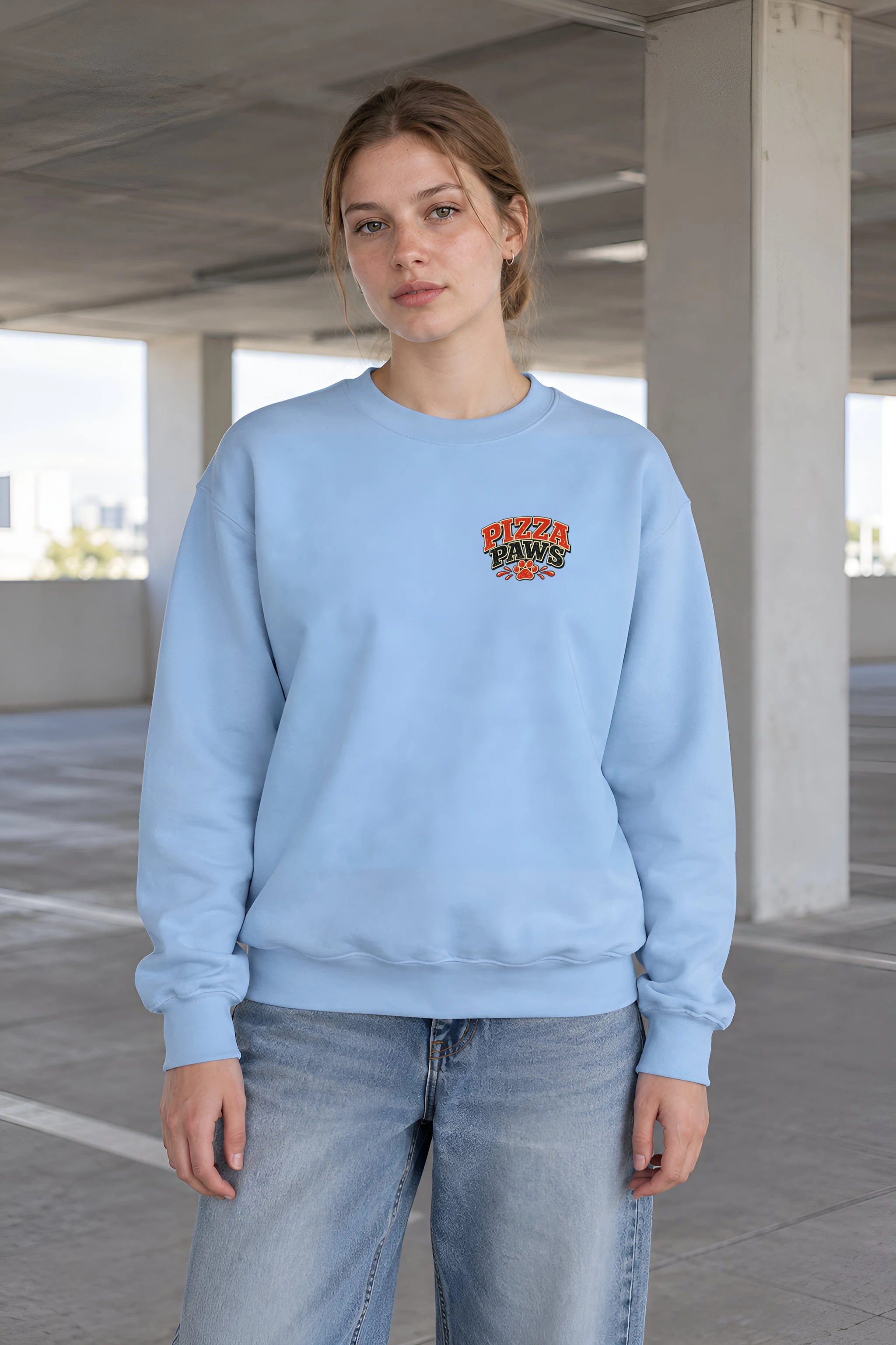 "Pizza Paws" 1 Crewneck Sweatshirt