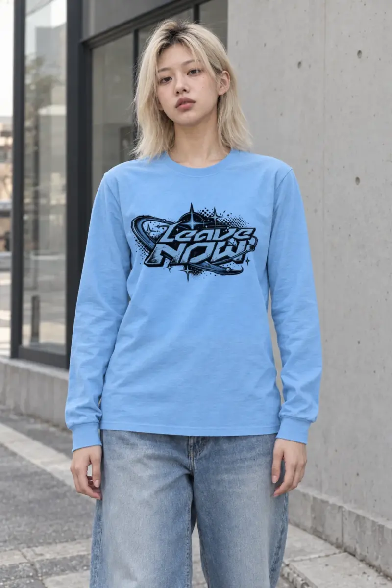 "Planetary Ring Typography" Unisex Longsleeve T-shirt | Gildan 2400