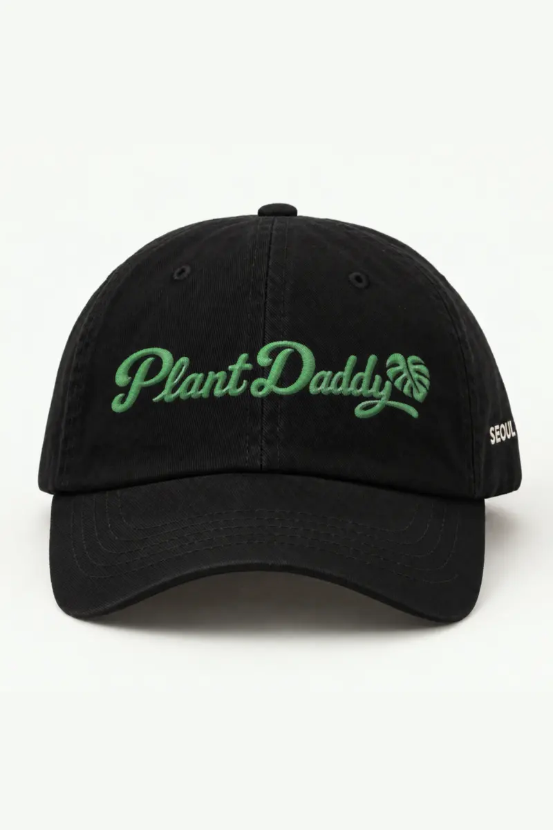 "Plant Daddy" Classic Dad Hat · Embroidered — black/cap-front