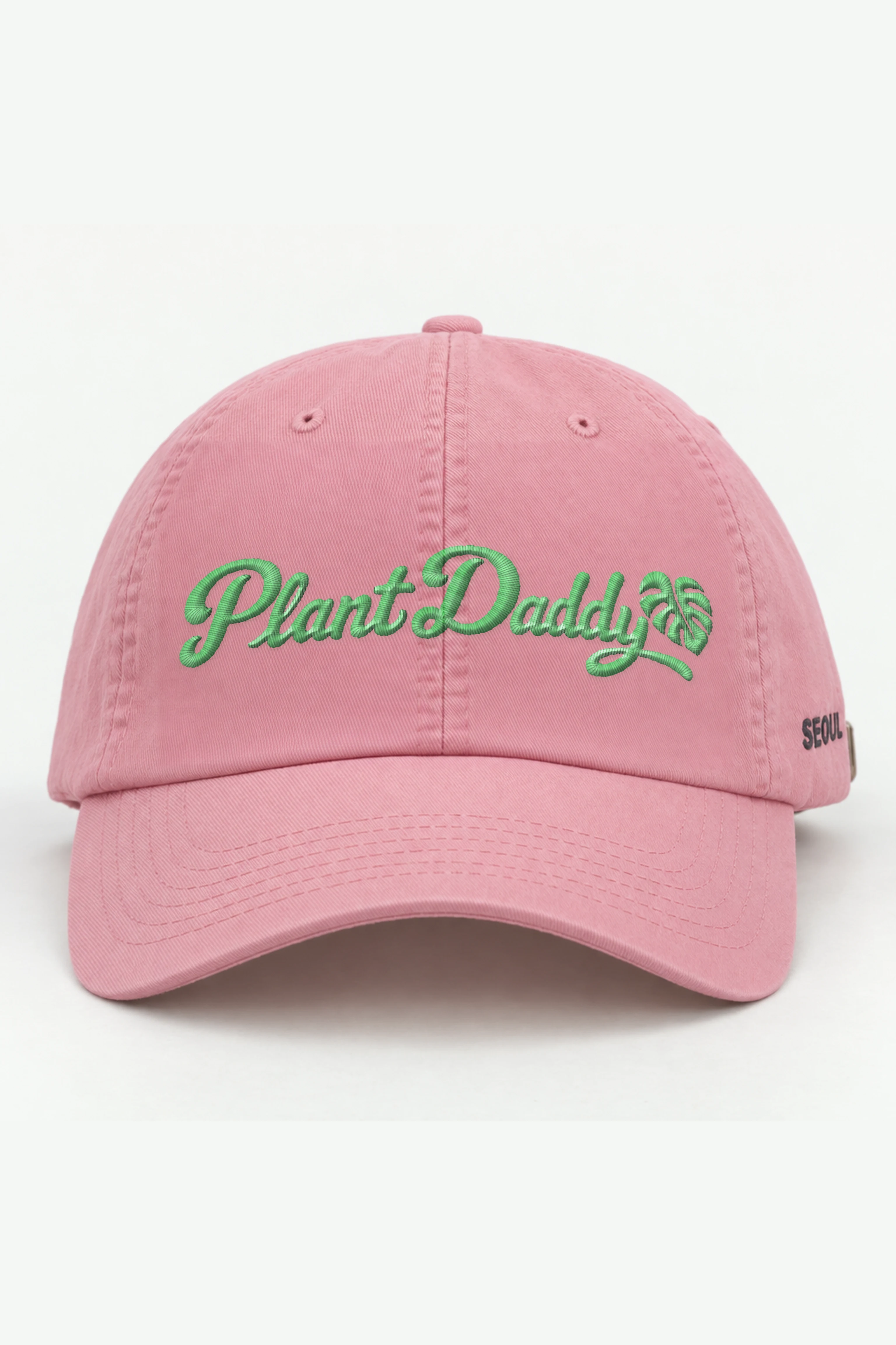 "Plant Daddy" Classic Dad Hat · Embroidered — pink/cap-front