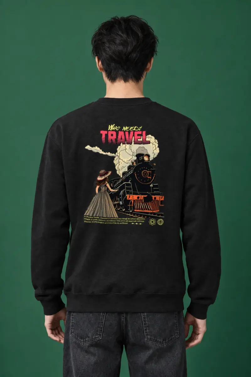 "Platform Reverie" Heavy Blend Unisex Crewneck Sweatshirt