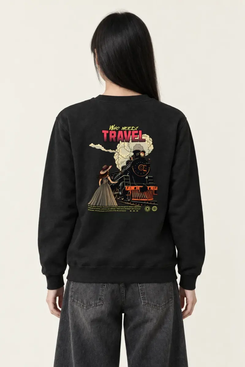 "Platform Reverie" Heavy Blend Unisex Crewneck Sweatshirt