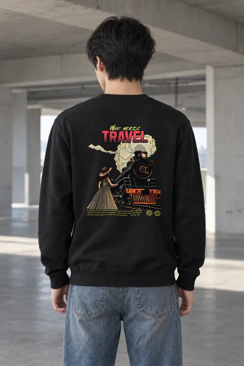 "Platform Reverie" Heavy Blend Unisex Crewneck Sweatshirt