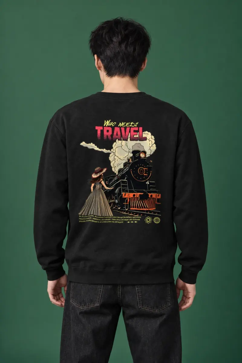 "Platform Reverie" Heavy Blend Unisex Crewneck Sweatshirt