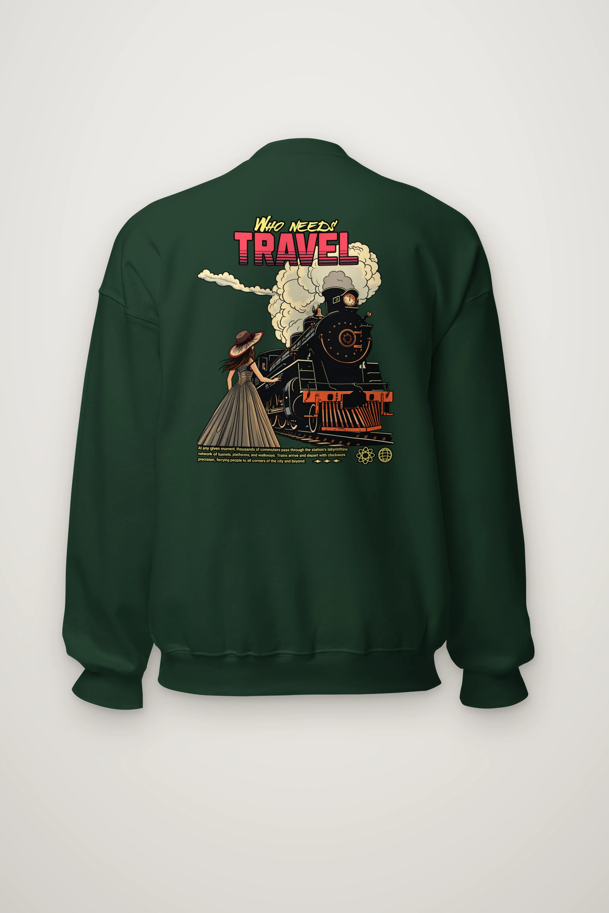 "Platform Reverie" Heavy Blend Unisex Crewneck Sweatshirt