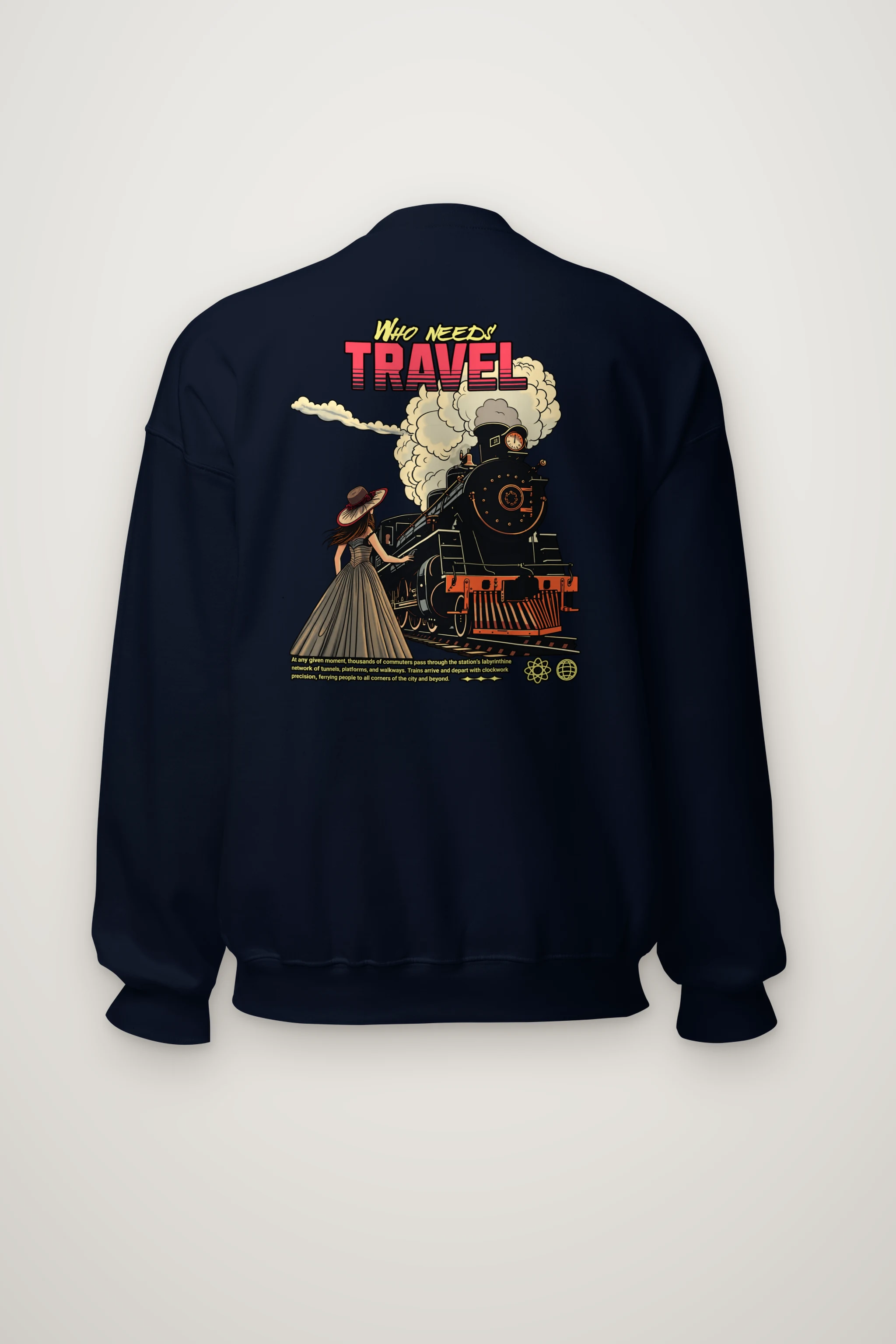 "Platform Reverie" Heavy Blend Unisex Crewneck Sweatshirt