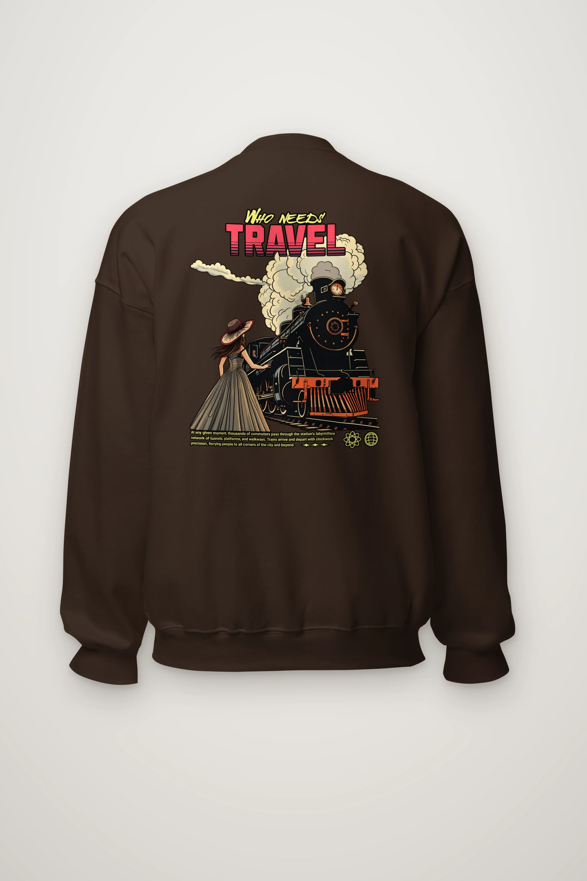 "Platform Reverie" Heavy Blend Unisex Crewneck Sweatshirt