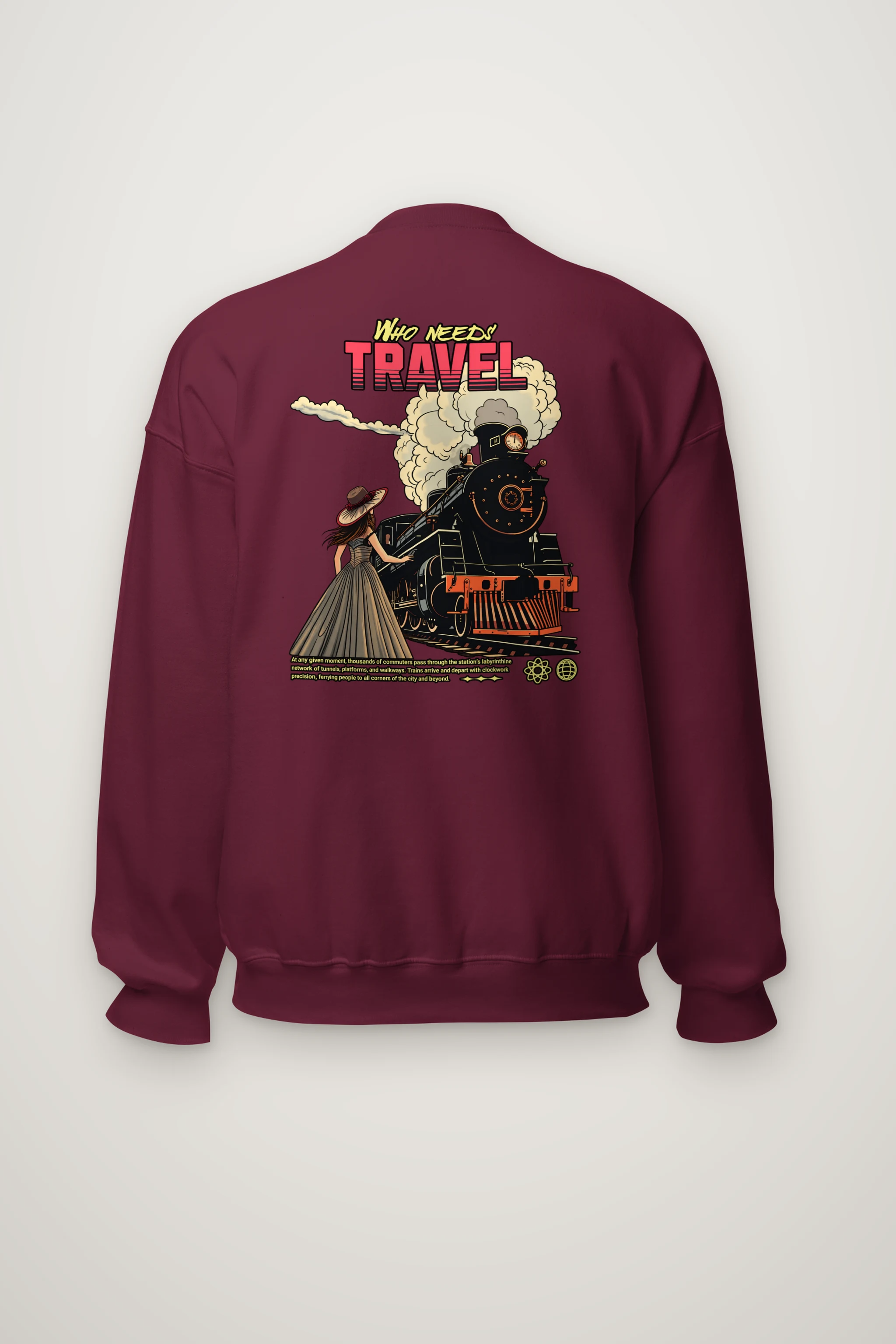 "Platform Reverie" Heavy Blend Unisex Crewneck Sweatshirt