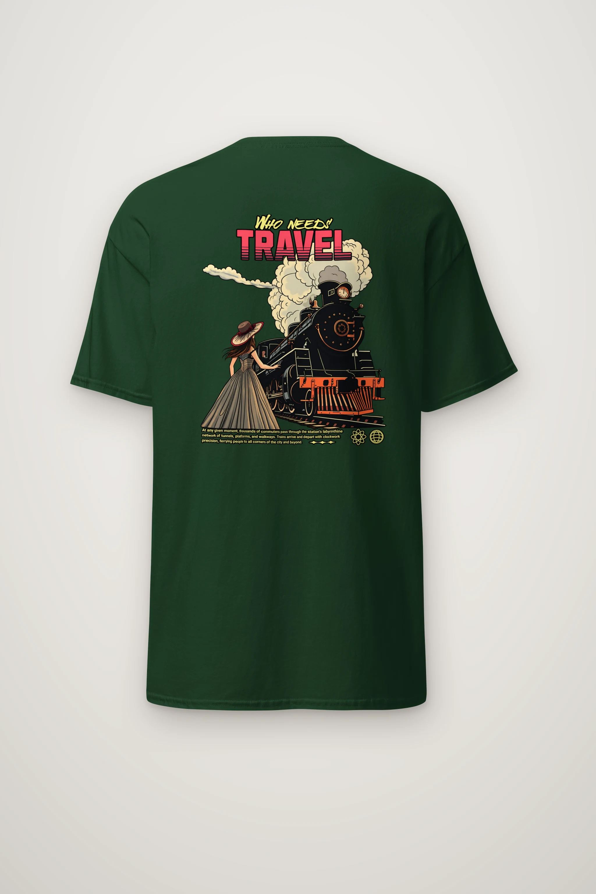"Platform Reverie" Heavyweight Unisex Crewneck T-shirt