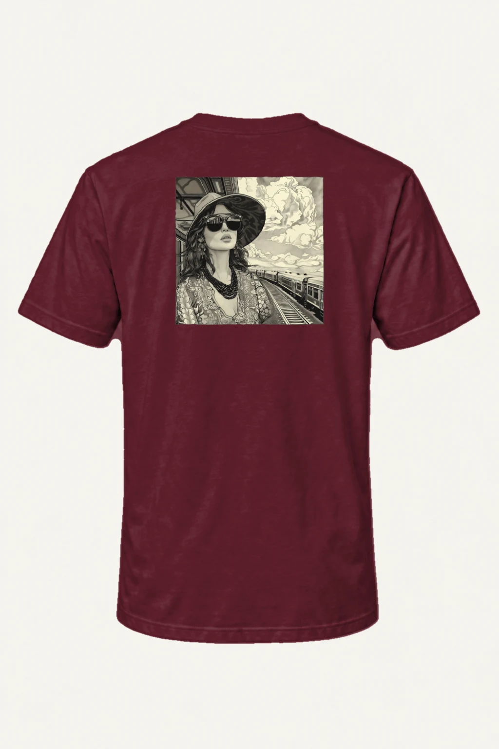 "Platform Shadows" Heavyweight Unisex Crewneck T-shirt | Gildan 5000