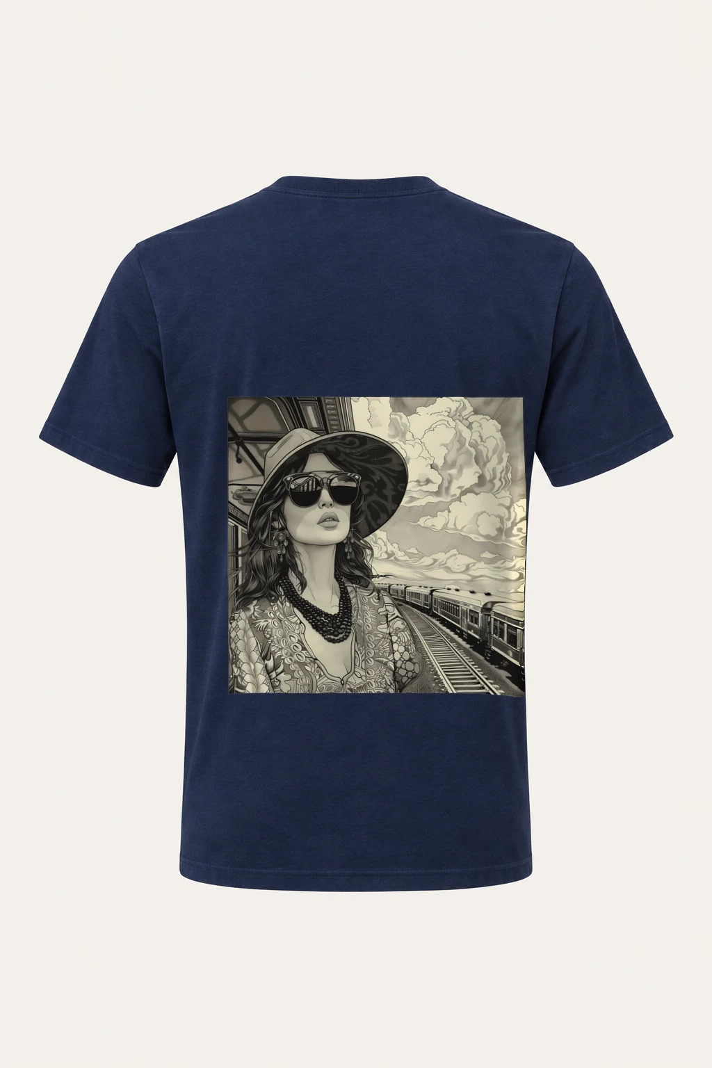"Platform Shadows" Heavyweight Unisex Crewneck T-shirt | Gildan 5000