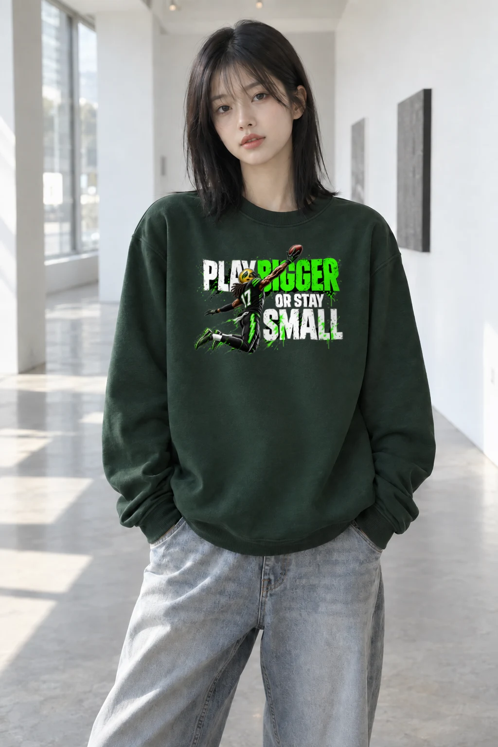 "Play Bigger" Heavy Blend Unisex Crewneck Sweatshirt | Gildan 18000