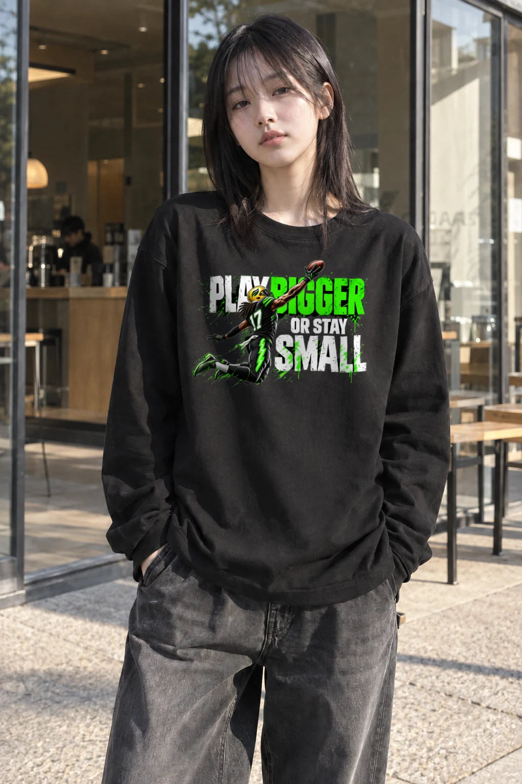 "Play Bigger" Unisex Longsleeve T-shirt | Gildan 2400