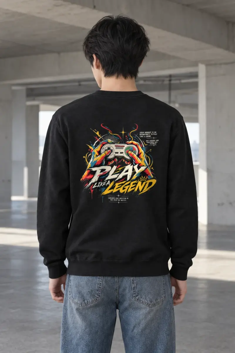 "Play Like a Legend" Heavy Blend Unisex Crewneck Sweatshirt