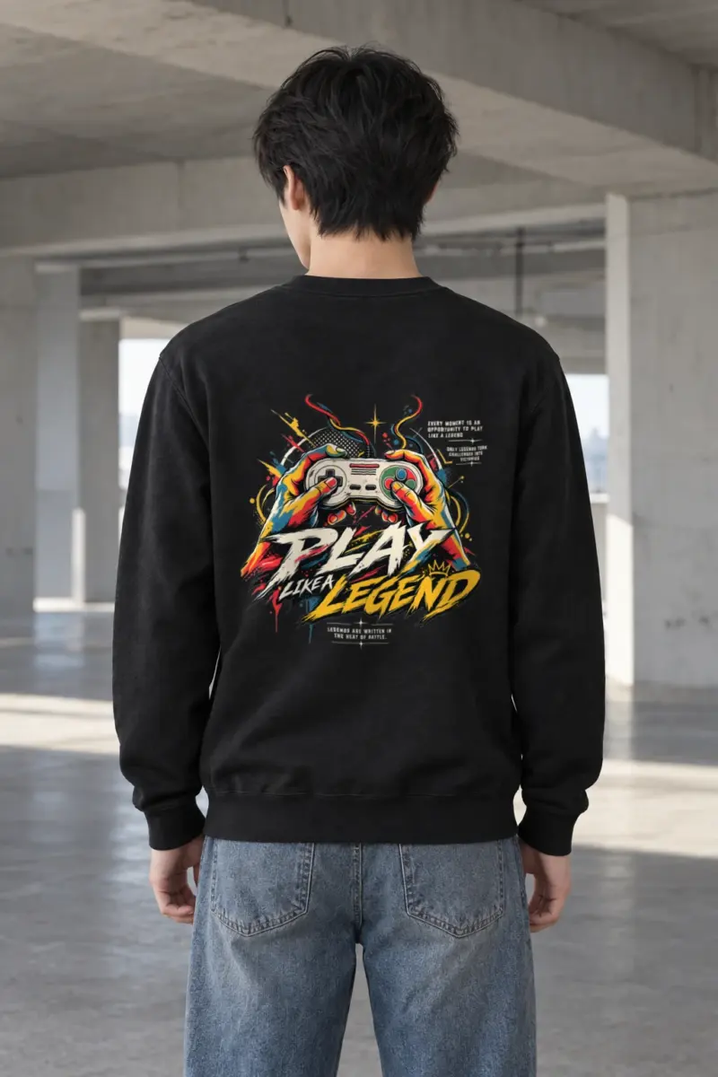 "Play Like a Legend" Heavy Blend Unisex Crewneck Sweatshirt