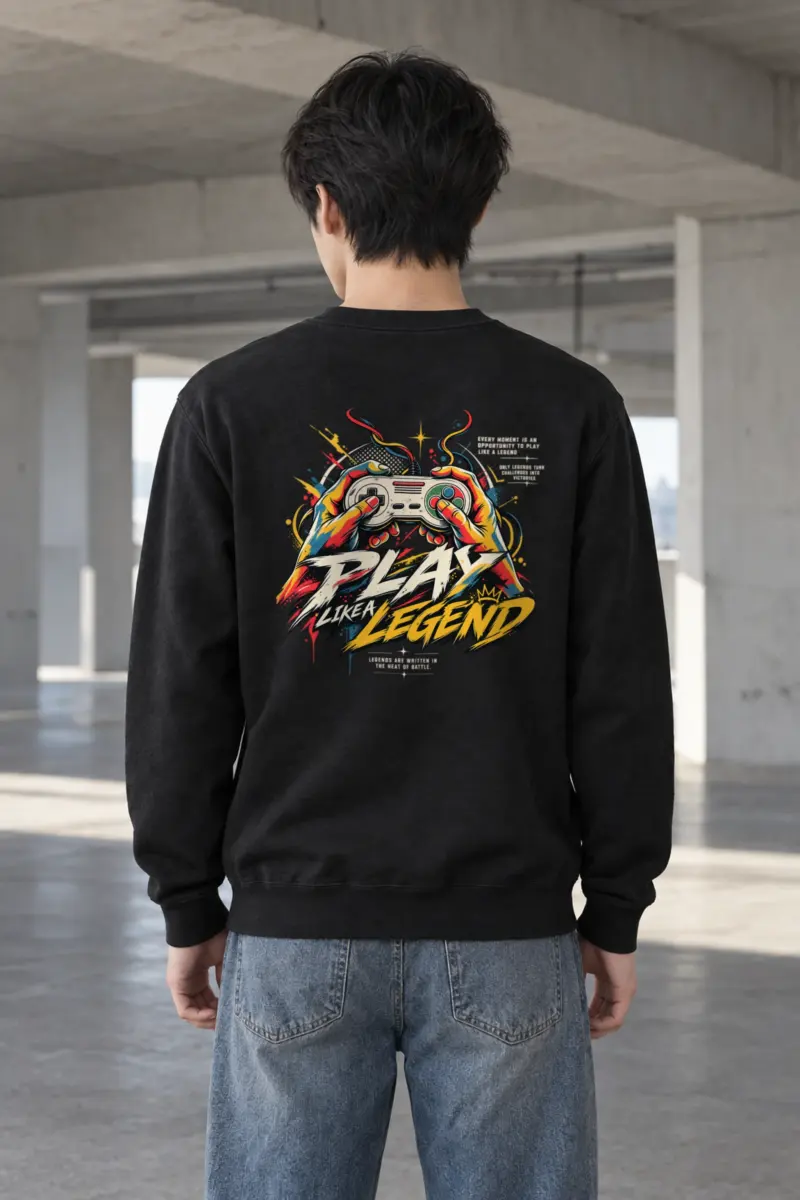 "Play Like a Legend" Heavy Blend Unisex Crewneck Sweatshirt