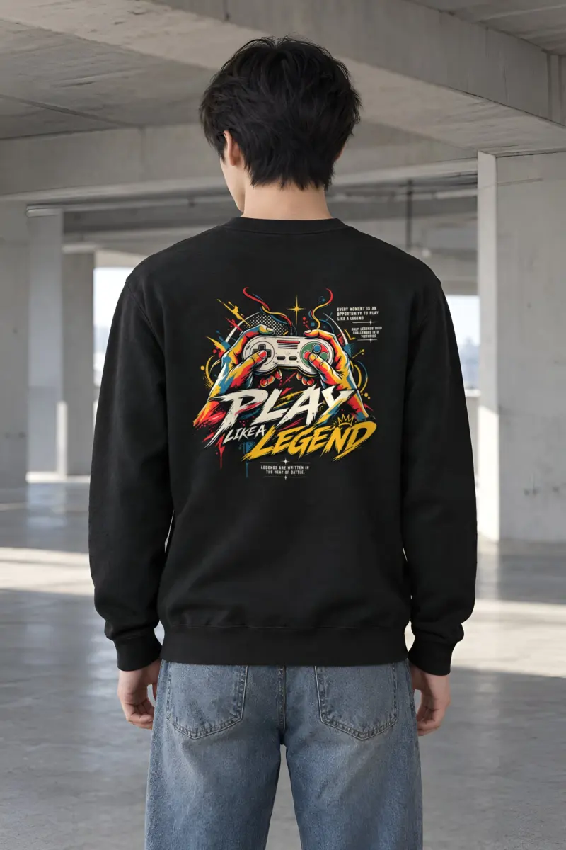 "Play Like a Legend" Heavy Blend Unisex Crewneck Sweatshirt