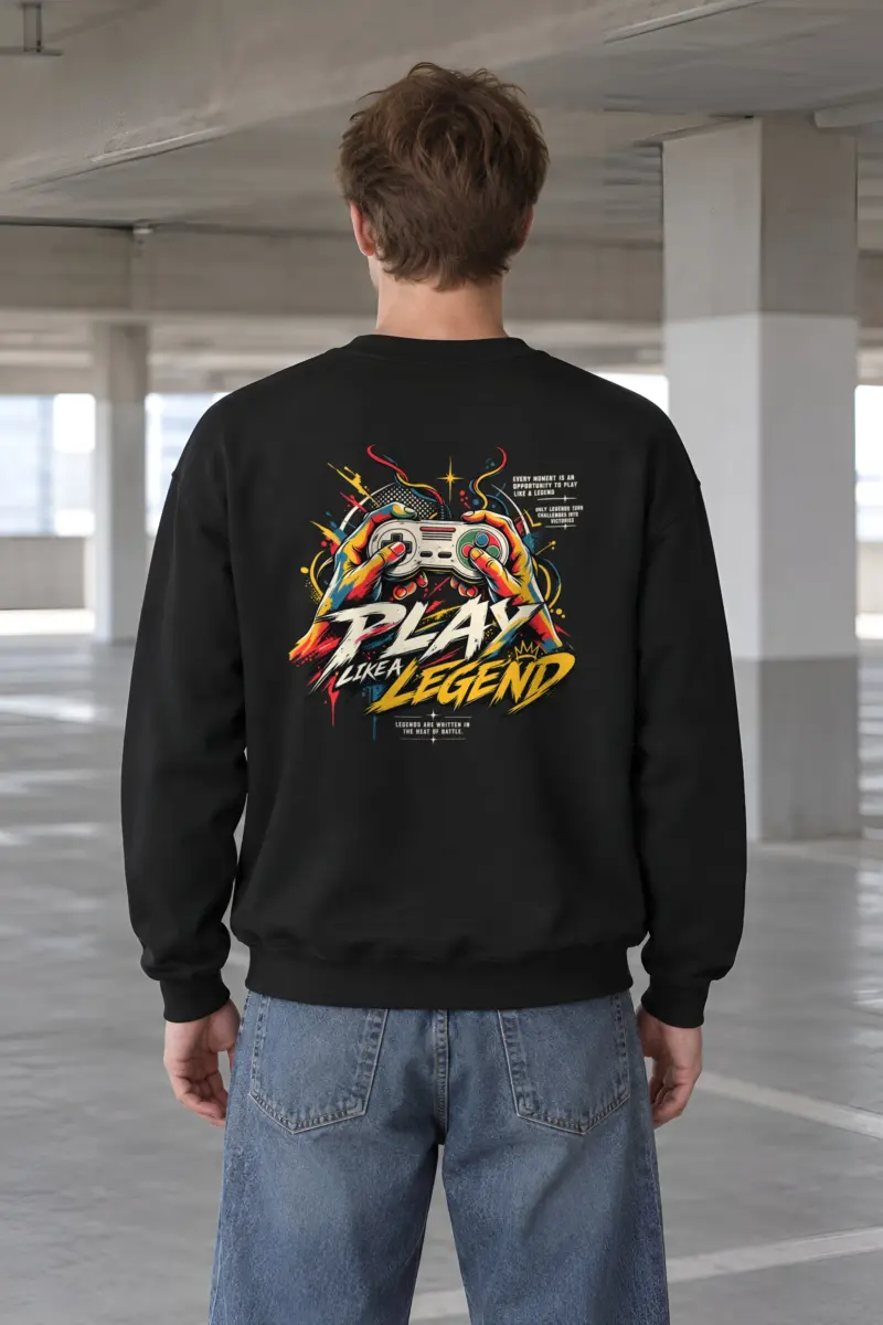 "Play Like a Legend" Heavy Blend Unisex Crewneck Sweatshirt
