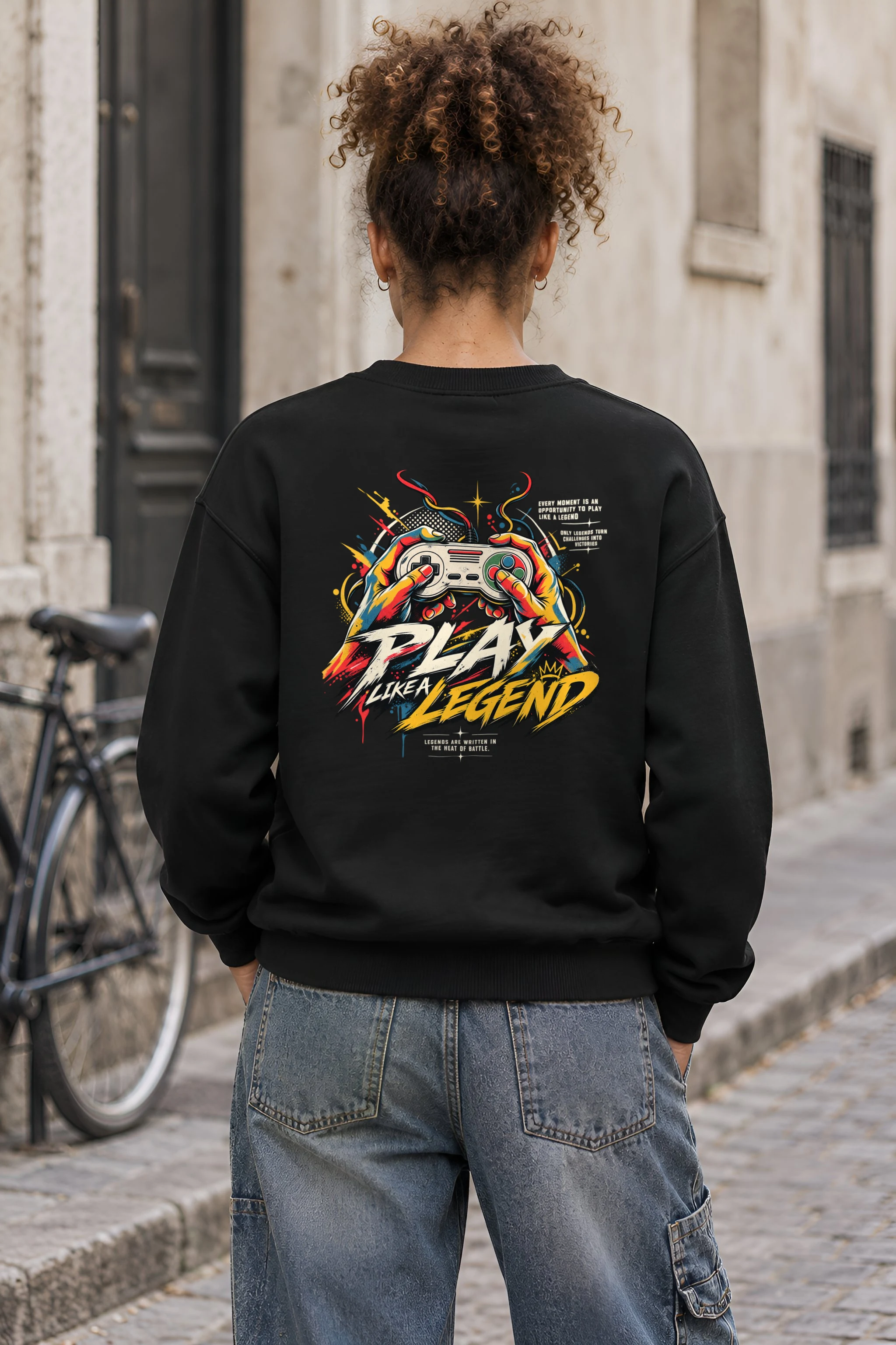 "Play Like a Legend" Heavy Blend Unisex Crewneck Sweatshirt