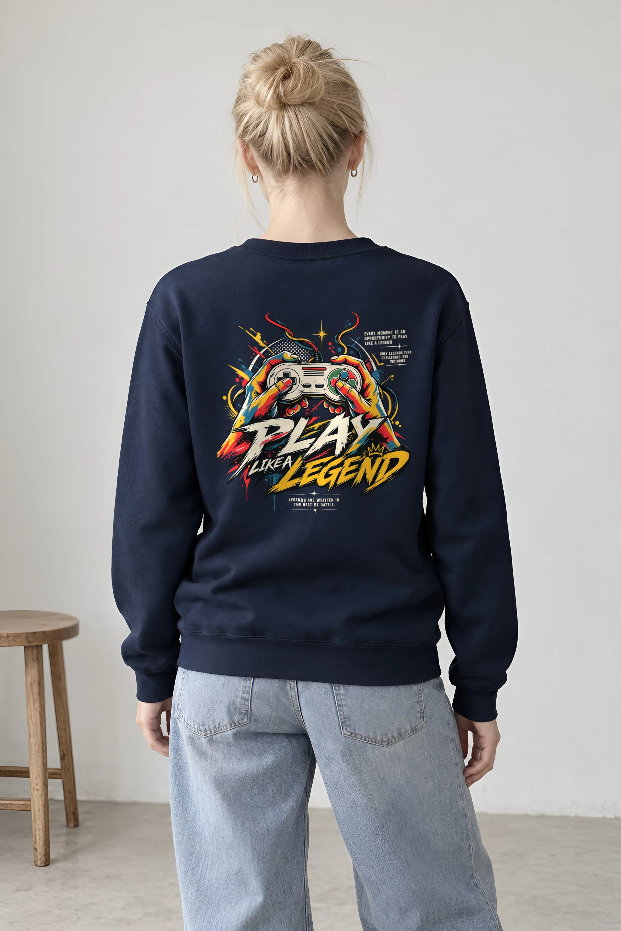 "Play Like a Legend" Heavy Blend Unisex Crewneck Sweatshirt