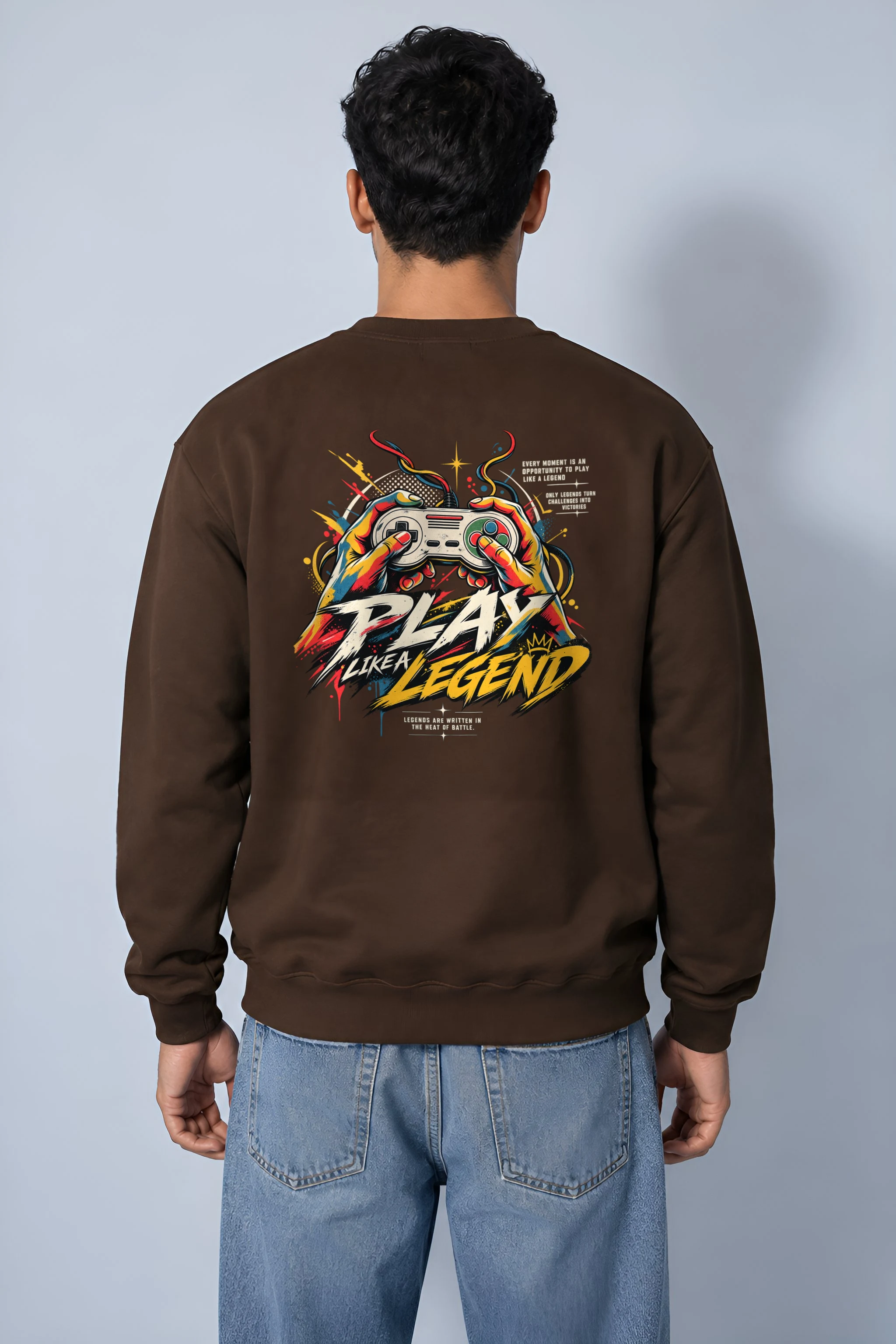 "Play Like a Legend" Heavy Blend Unisex Crewneck Sweatshirt