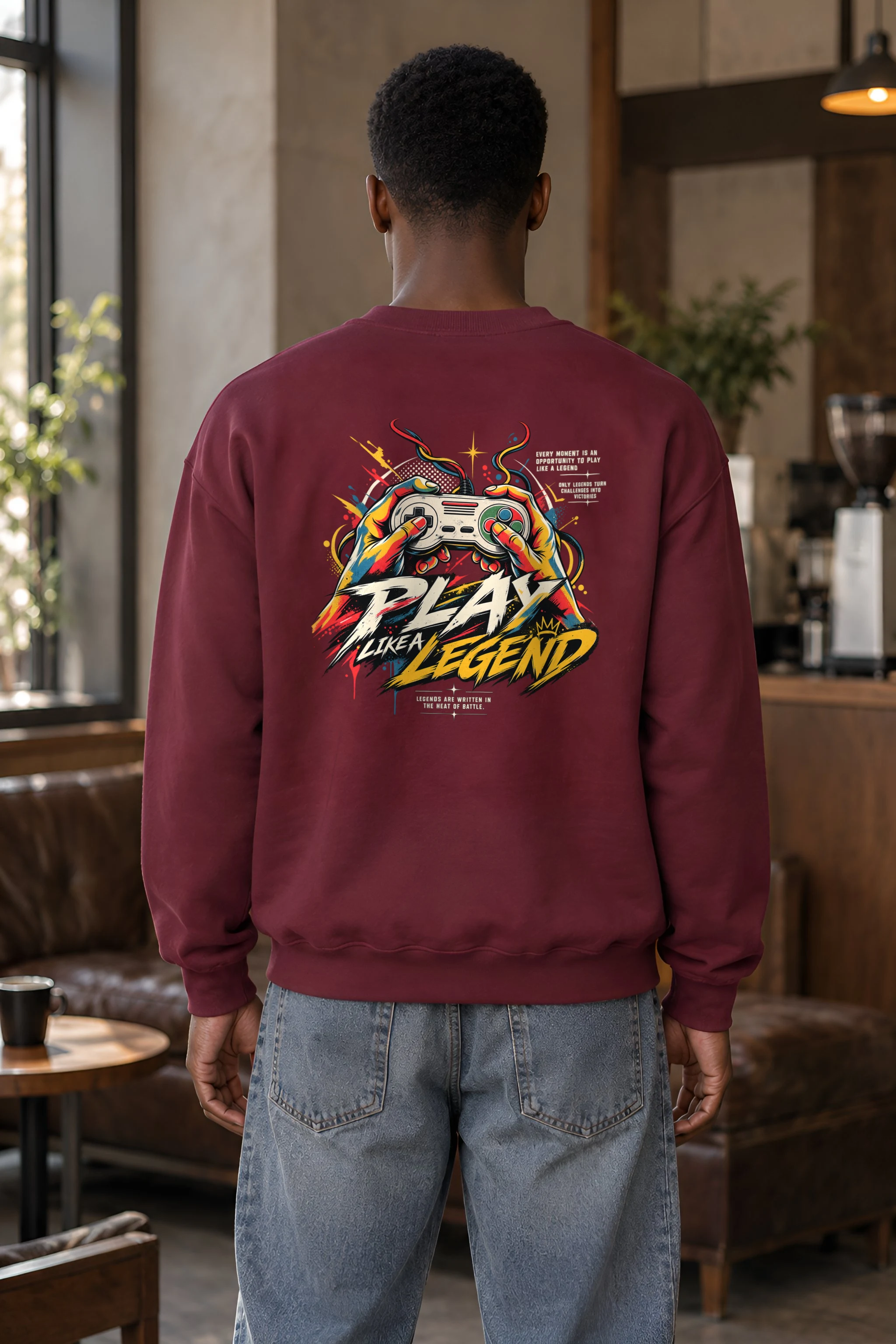 "Play Like a Legend" Heavy Blend Unisex Crewneck Sweatshirt