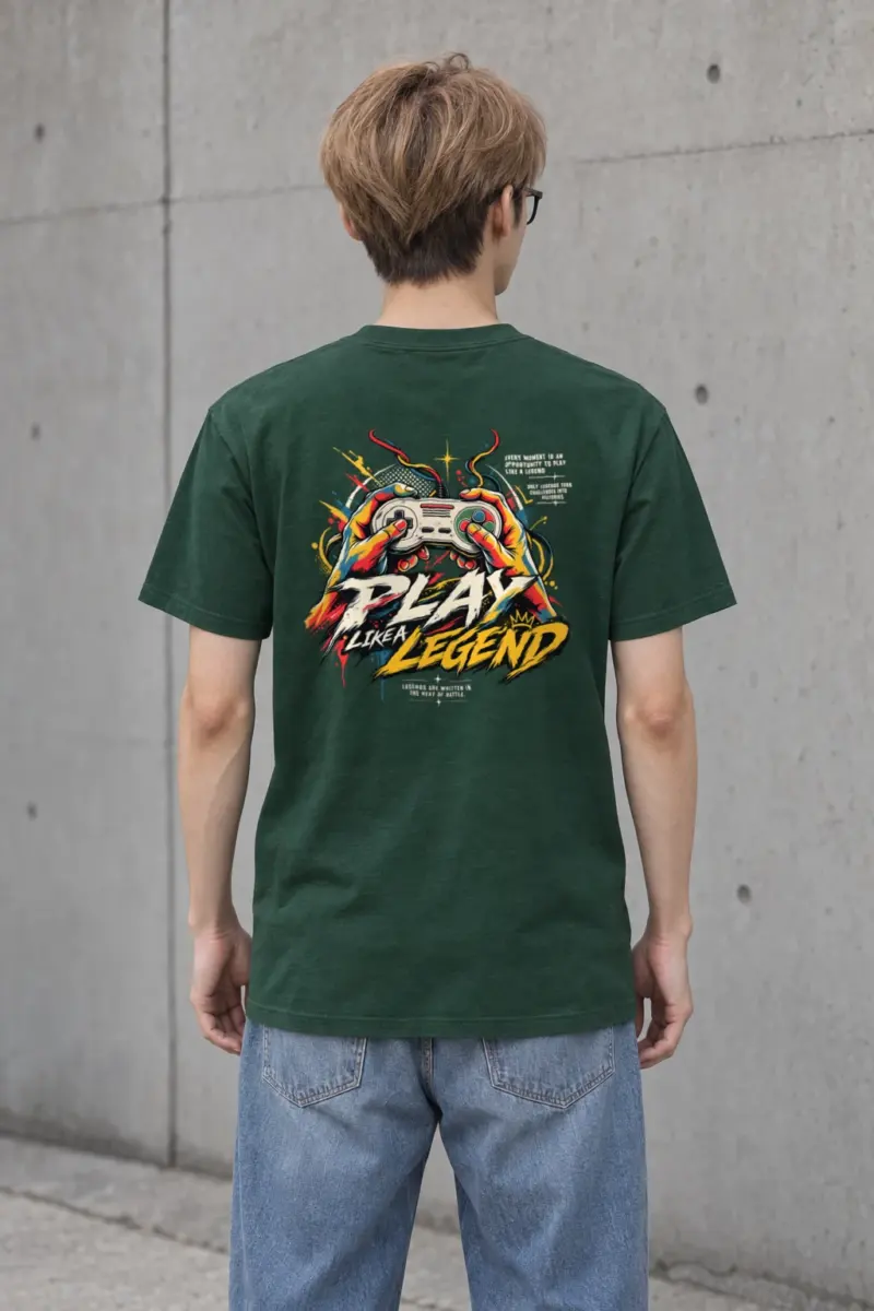"Play Like A Legend" Heavyweight Unisex Crewneck T-shirt