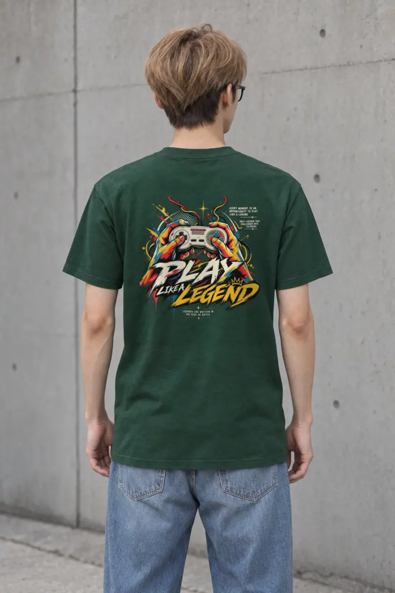"Play Like A Legend" Heavyweight Unisex Crewneck T-shirt