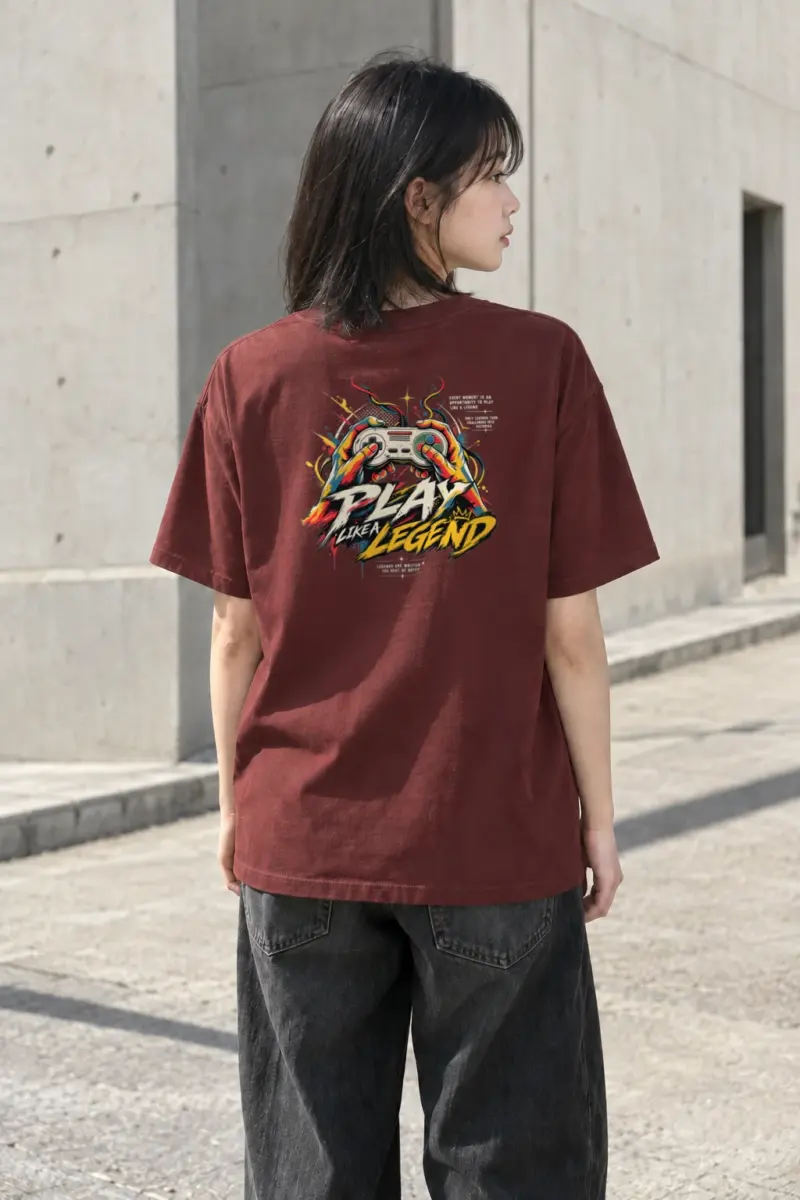 "Play Like A Legend" Heavyweight Unisex Crewneck T-shirt | Gildan 5000
