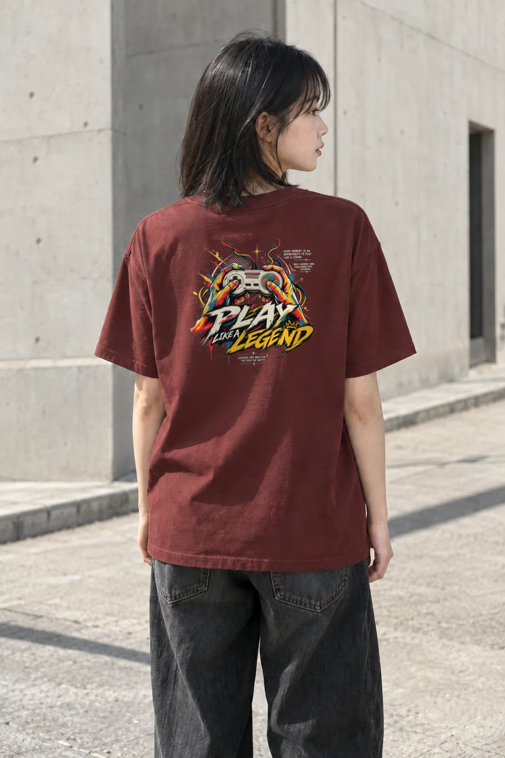 "Play Like A Legend" Heavyweight Unisex Crewneck T-shirt | Gildan 5000