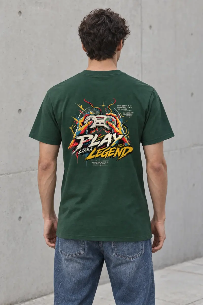 "Play Like A Legend" Heavyweight Unisex Crewneck T-shirt | Gildan 5000
