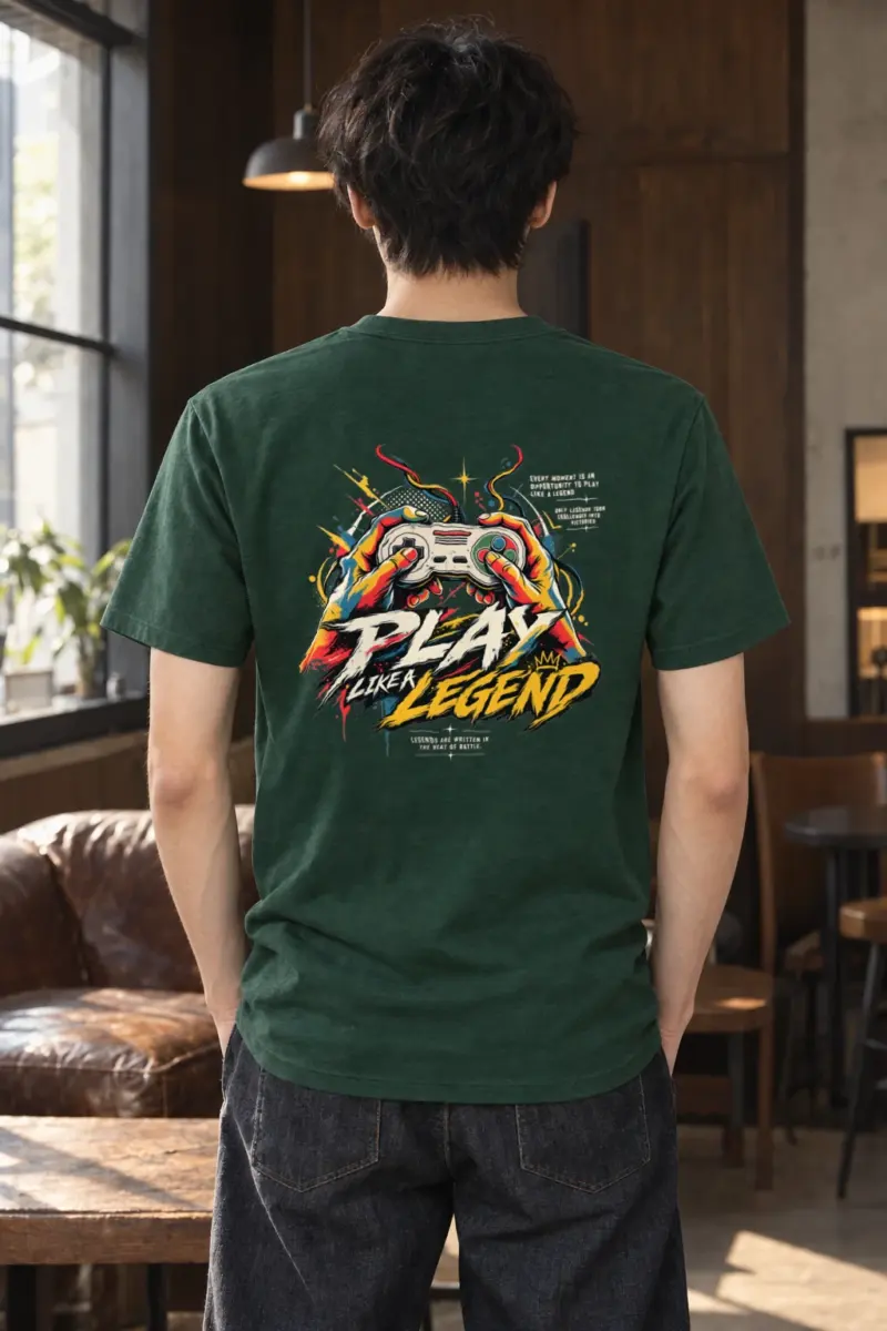 "Play Like A Legend" Heavyweight Unisex Crewneck T-shirt