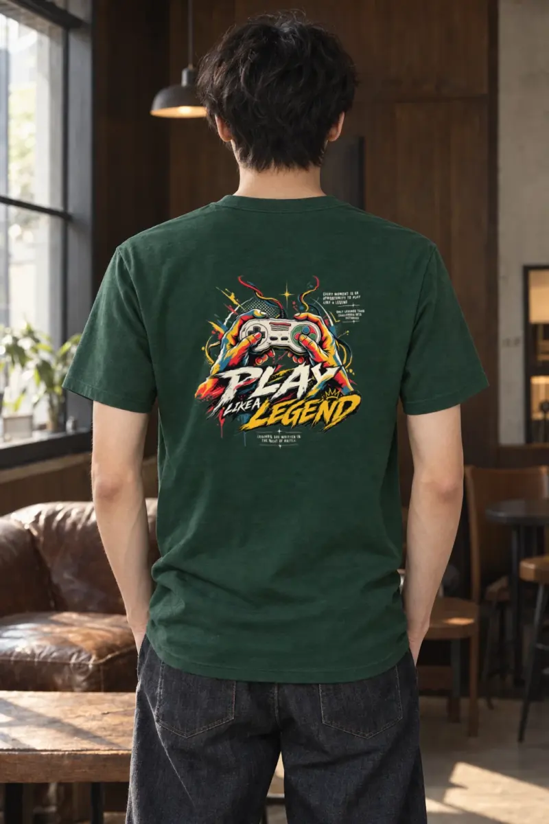 "Play Like A Legend" Heavyweight Unisex Crewneck T-shirt