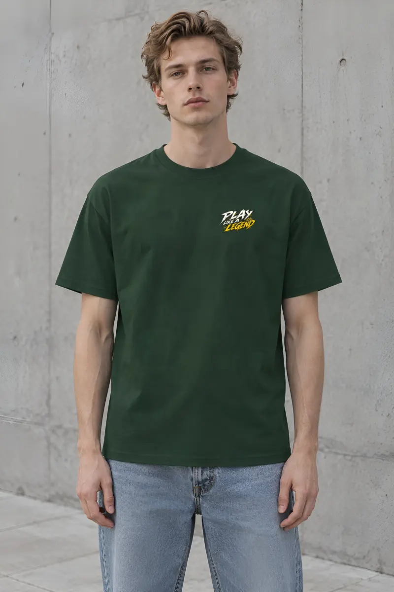 "Play Like A Legend" Heavyweight Unisex Crewneck T-shirt