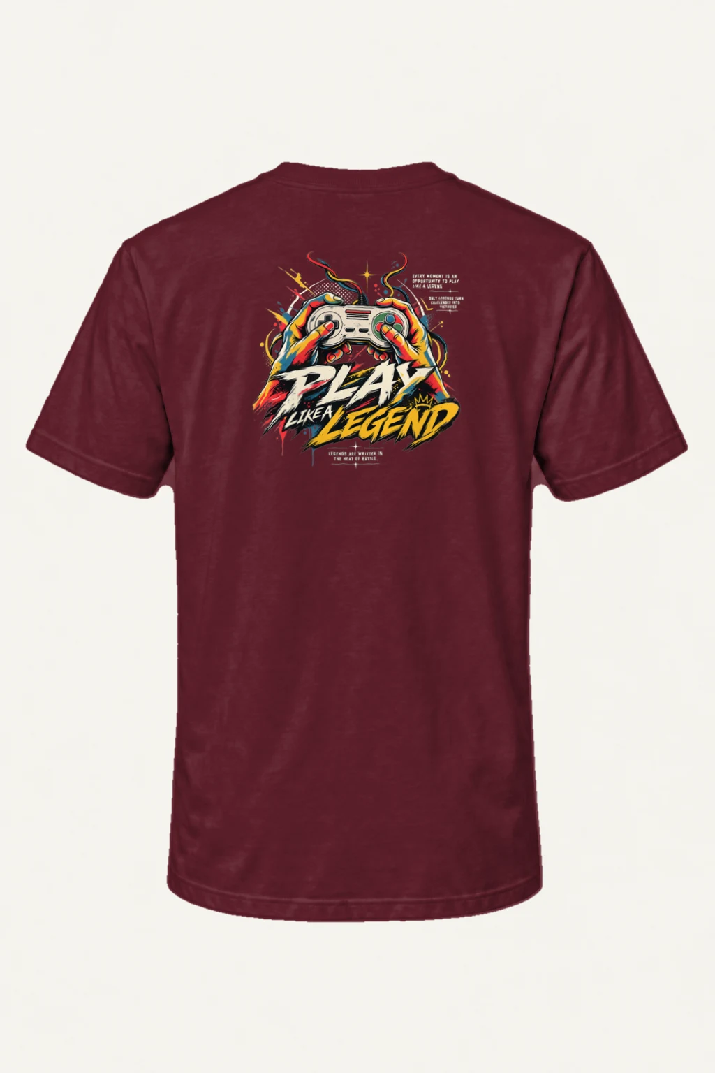 "Play Like A Legend" Heavyweight Unisex Crewneck T-shirt | Gildan 5000