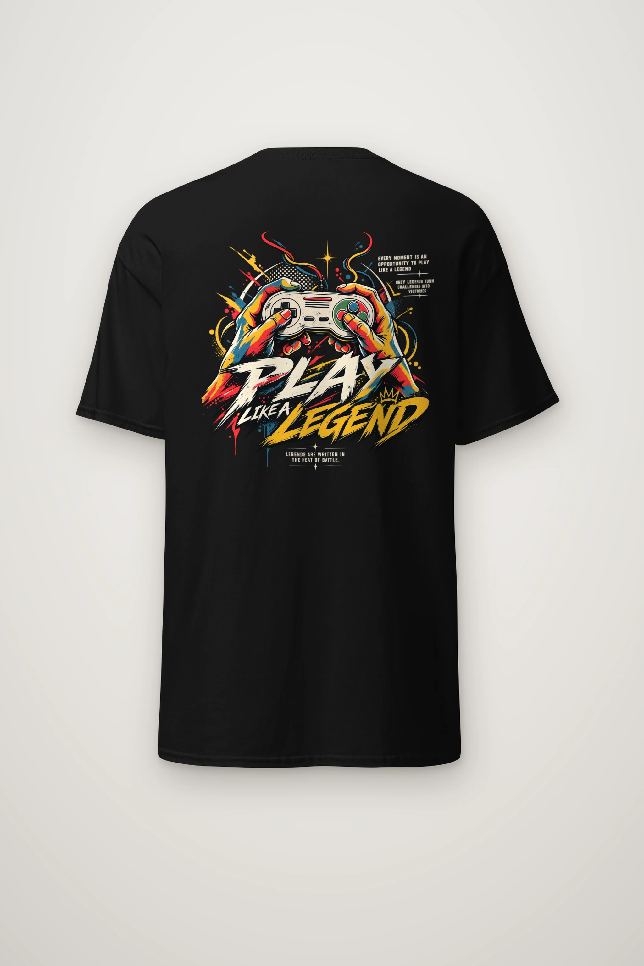 "Play Like A Legend" Heavyweight Unisex Crewneck T-shirt
